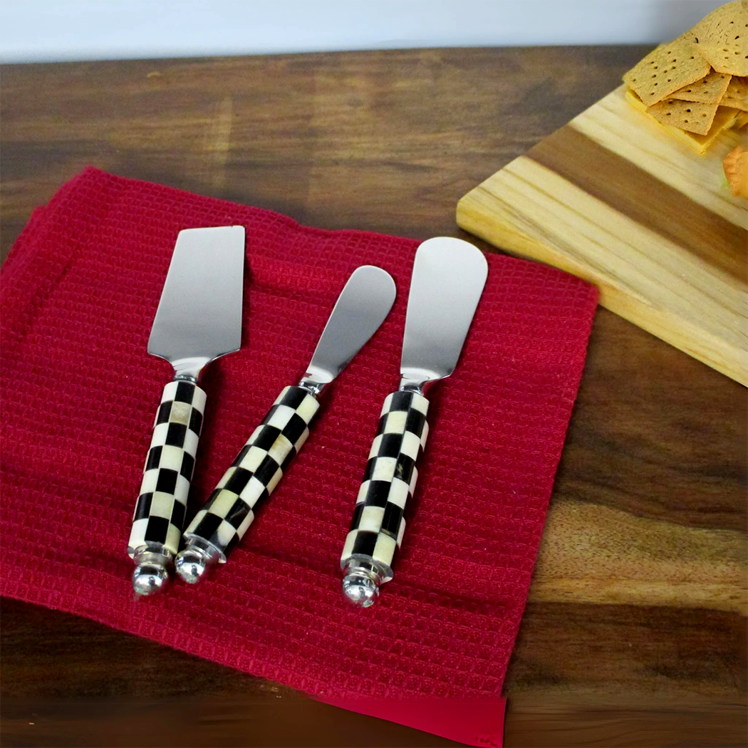 Shastra Home - Checker Cheese Knife S/3