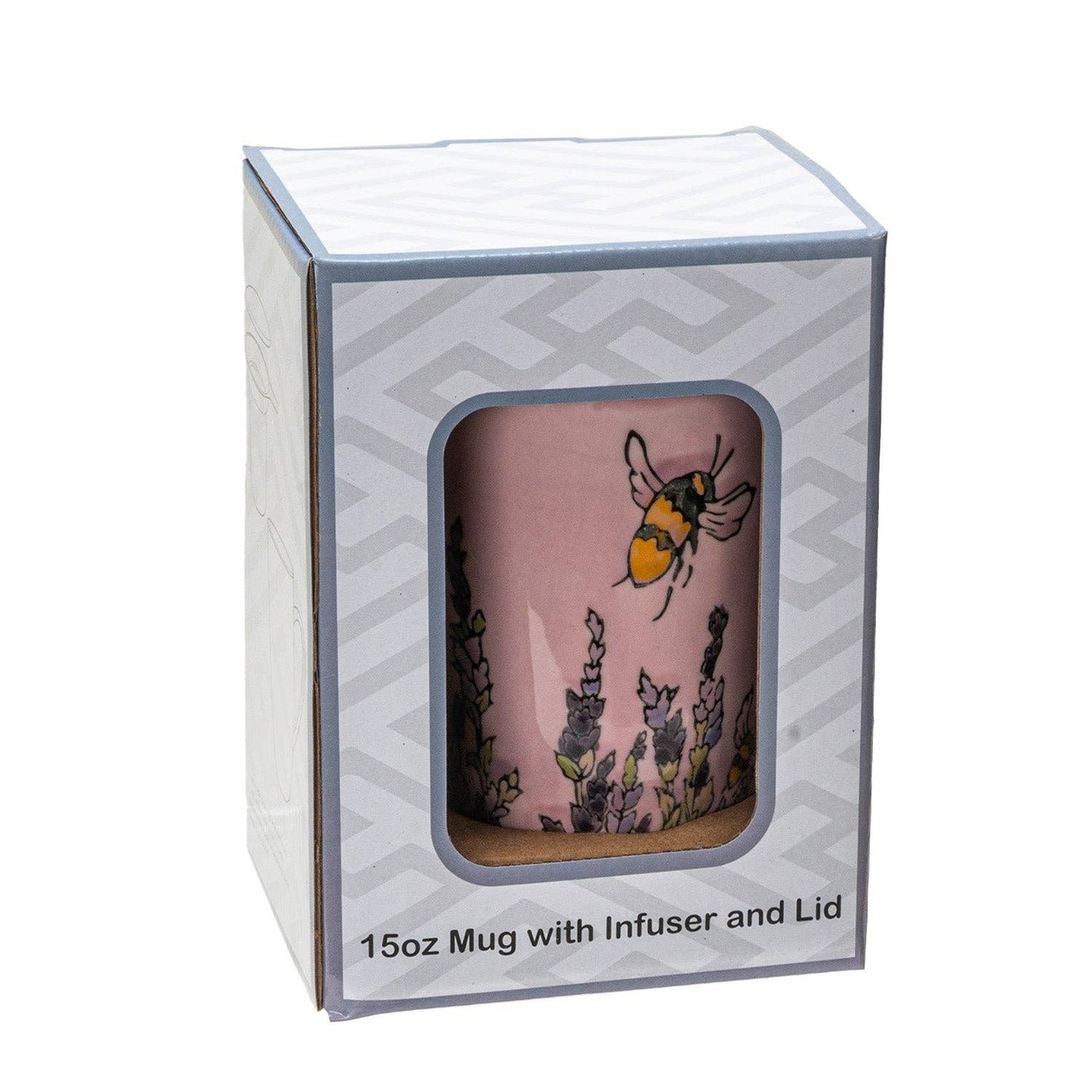 Urban Tokyo - Spring Honeybee Design 15oz Tea Mugs with Lid and Infuser for Loose Leaf Tea (4/32)