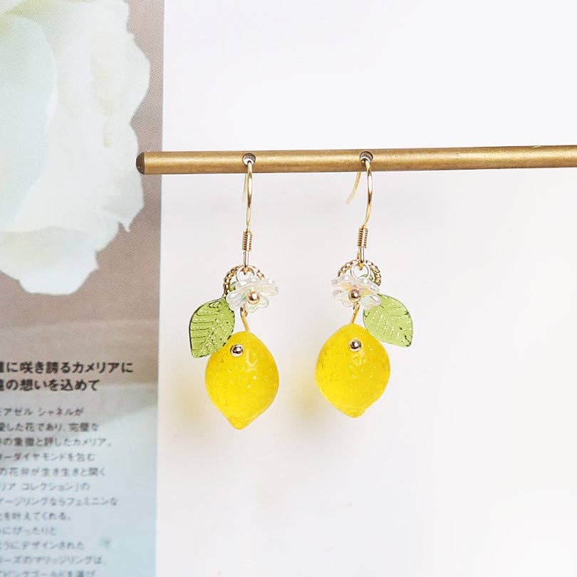 Haengseongworkshop - 18K Gold Plated S925 Lemon Earrings