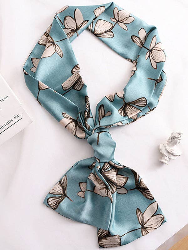 UZ Wholesale Store - Floral Printed Sun Protection Shawl&Scarf: BLUE GREEN / One_size