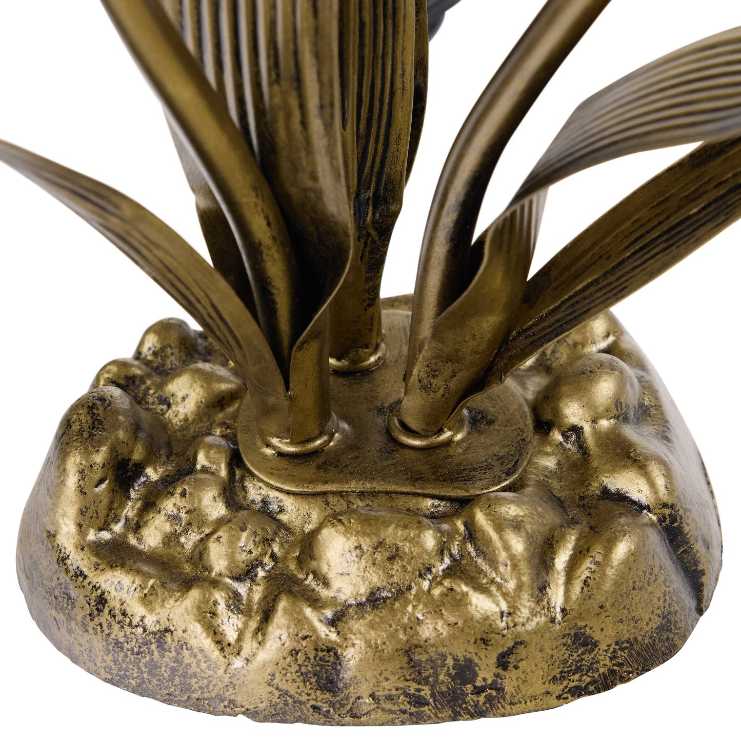 River of Goods - 21.75"H Hand Blown Glass 3 Lily Uplight Table Lamp