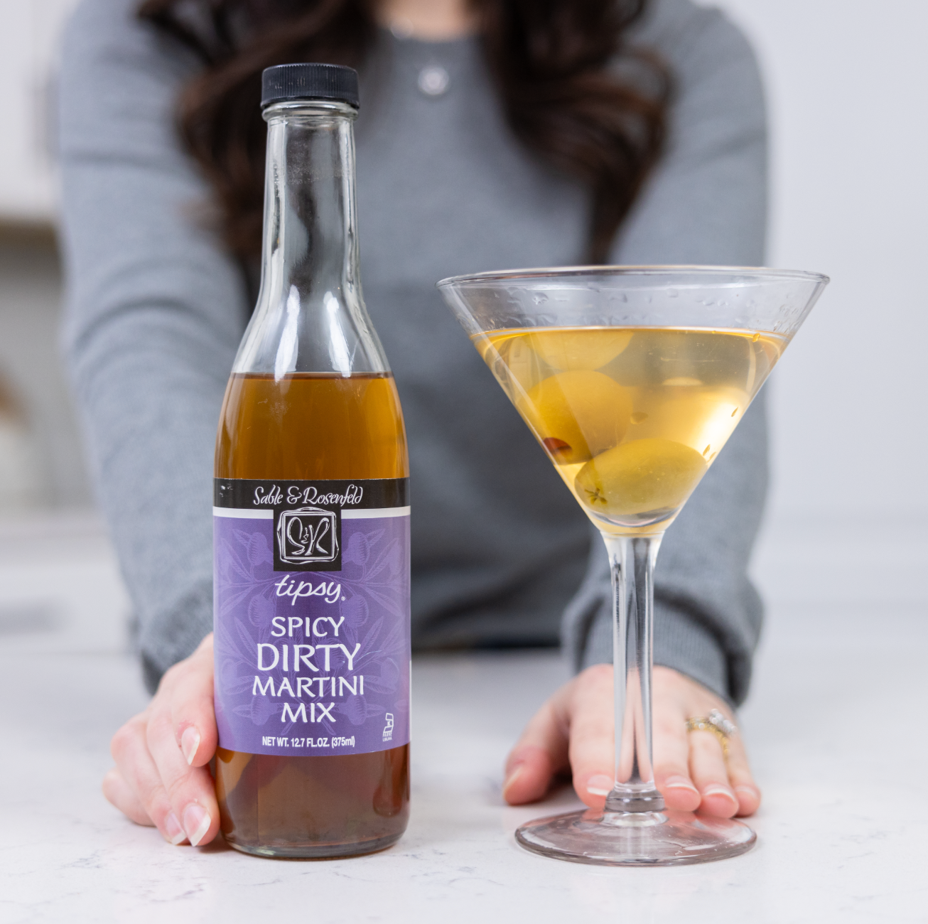 Sable and Rosenfeld est.1970 - Sable & Rosenfeld Tipsy Spicy Dirty Martini Juice 12.7oz / 6