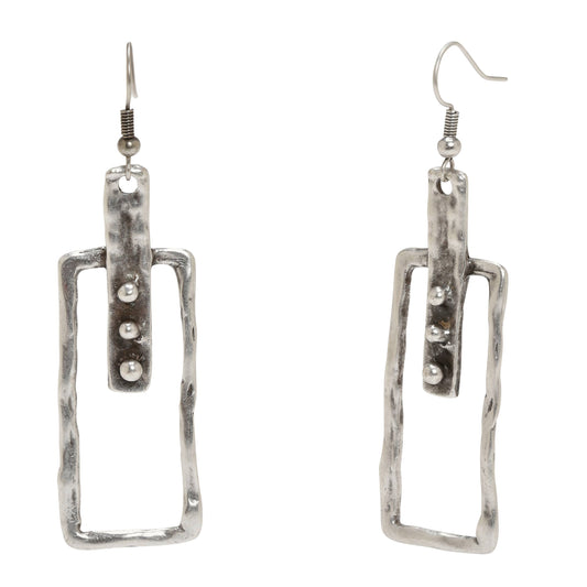 Chanour - Handmade Pewter Earrings - KU123
