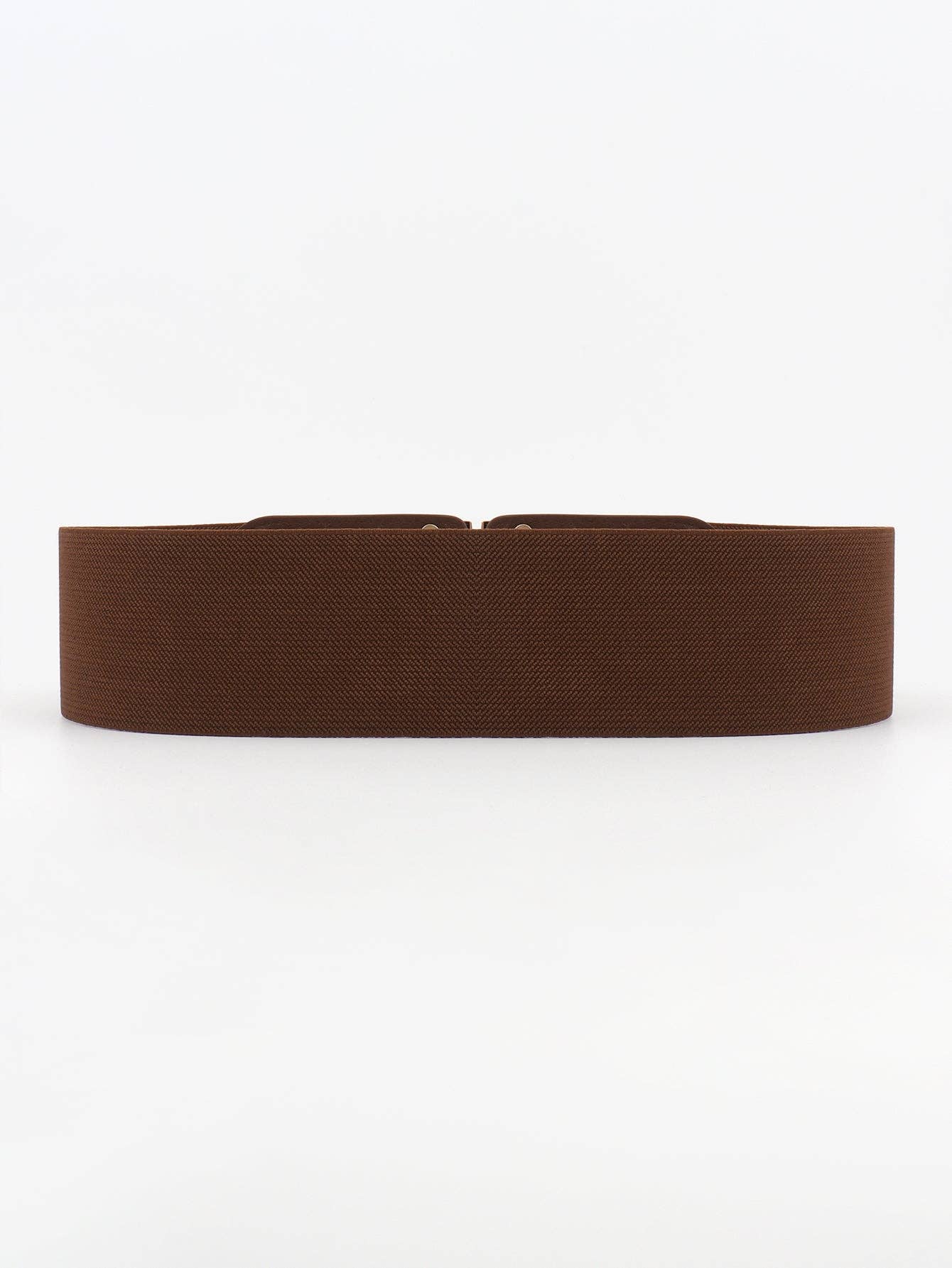 Kustom Kreations Goods - D Buckle Elastic Belt: Chestnut / One Size