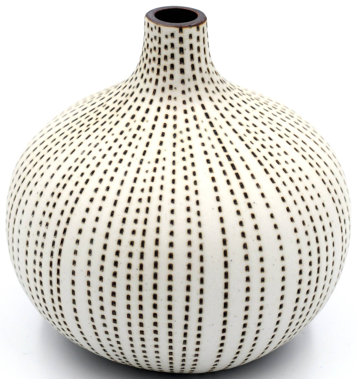 Art Floral Trading LLC - 524W23 CONGO TINY L-Handcrafted Porcelain Bud Vase