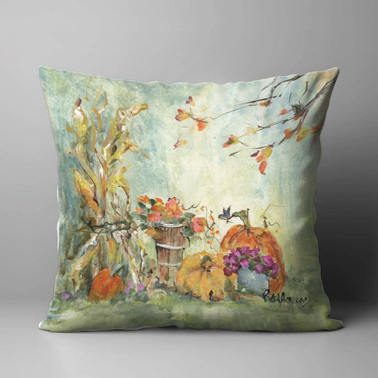 LuckyBird Apparel and Home - ROZIE'S FALL ON LAWN SQUARE PILLOW: 22"