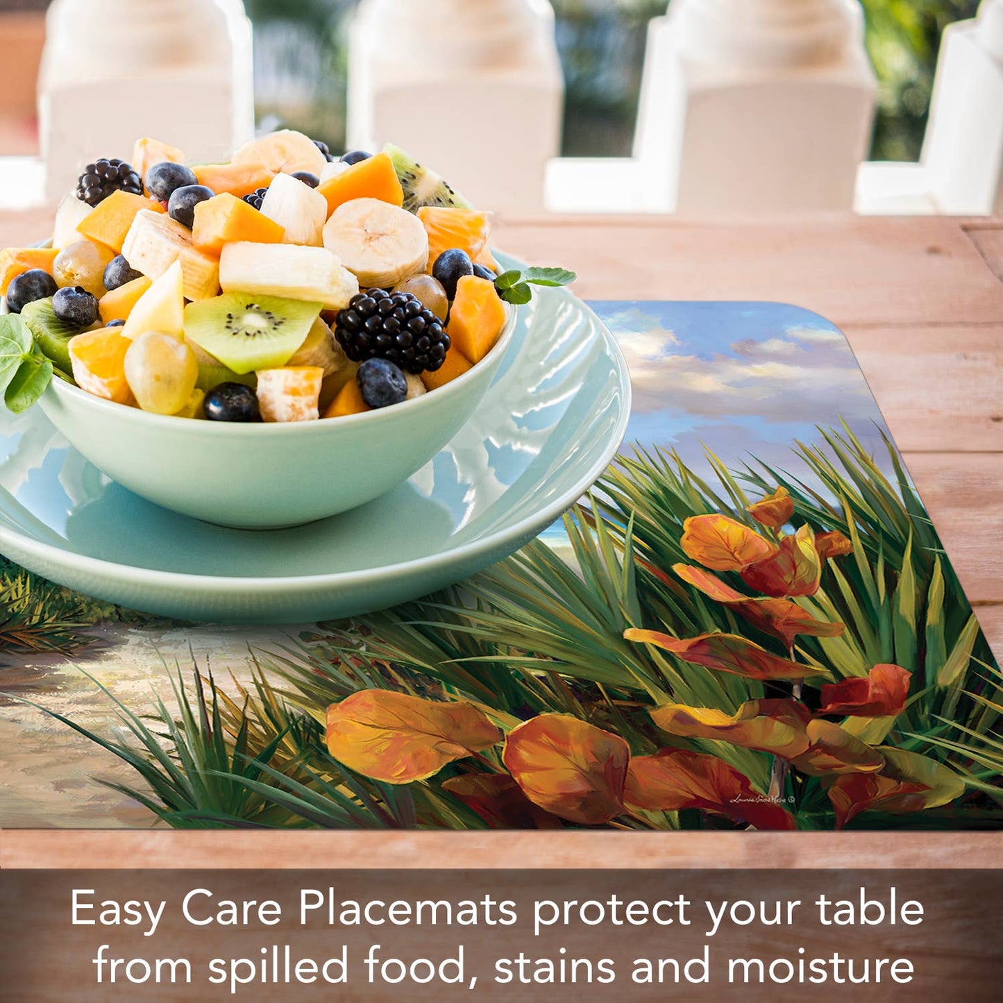 CounterArt/Highland Home/Thirstystone - Path To The Ocean Reversible Rectangular Plastic Placemat