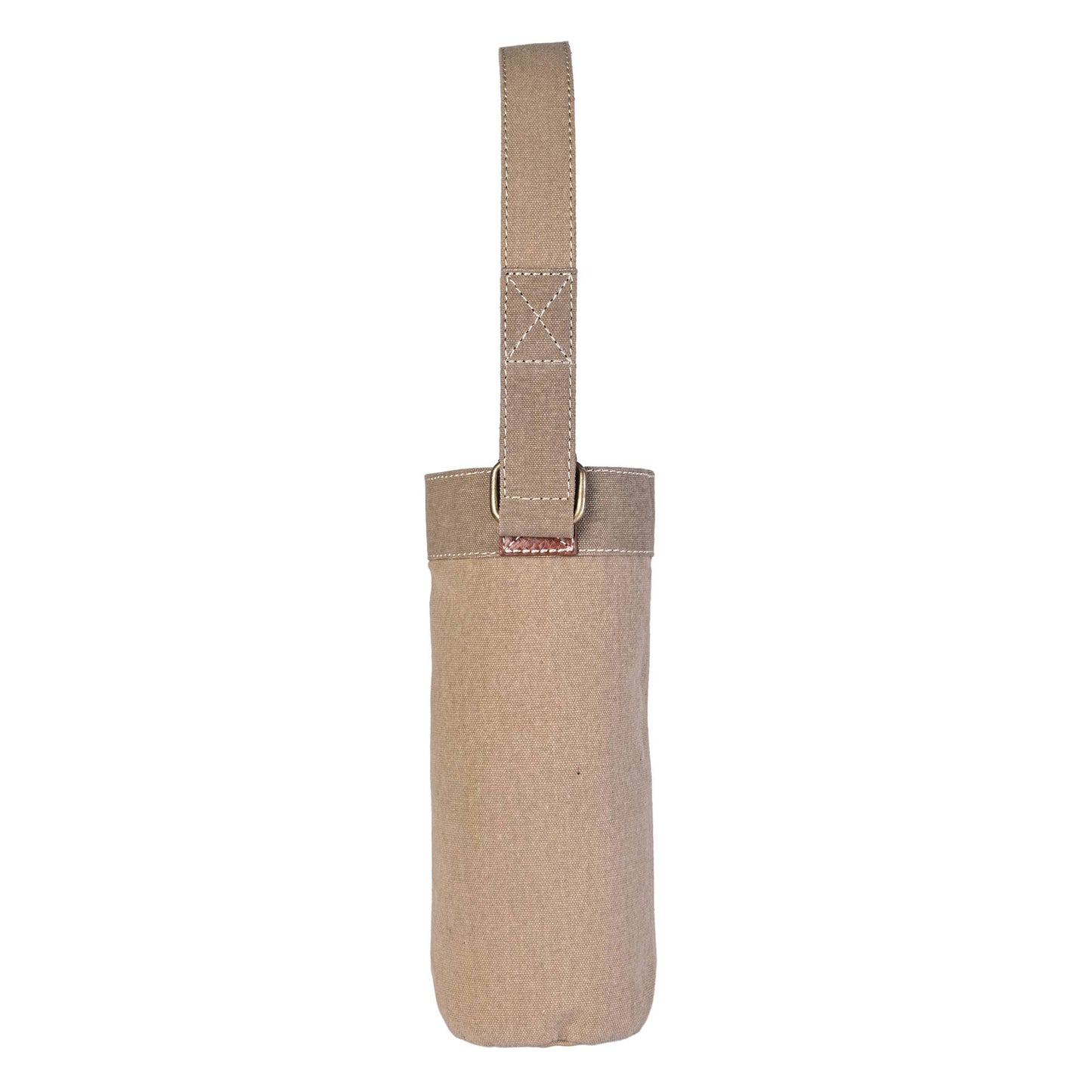 Mona B. - GOOD TIMES FLOW Up-Cycled Canvas Wine Tote Bag