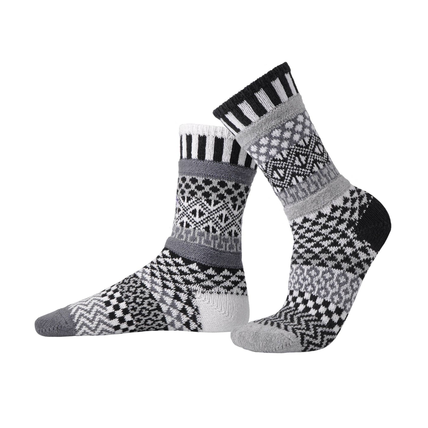 Solmate Socks - Midnight Crew Socks | Eco-Friendly & Made in the USA: M (Women8-10/Men7-9)