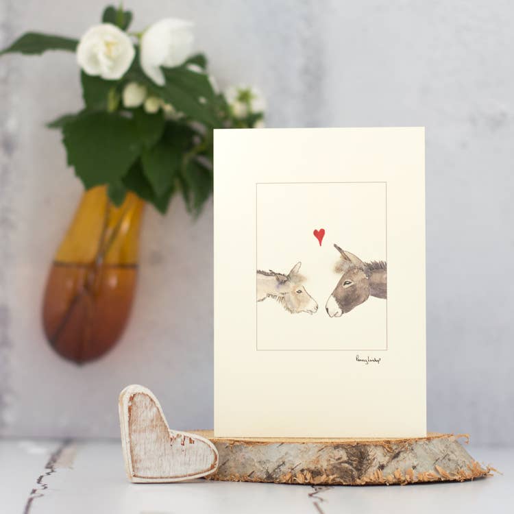 Papersheep UK - Donkeys in Love Card | Anniversary Card | Wedding Card