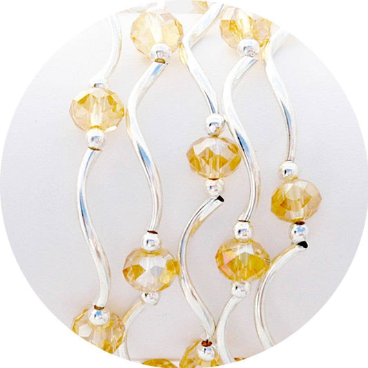 My Fun Colors - Fashion Stretch Bracelets Select from 91 Color Styles: Old Gold AB