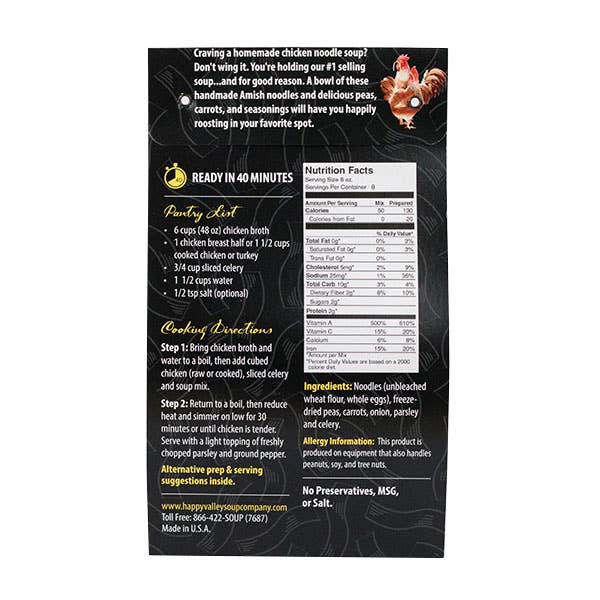 Happy Valley Soup Company - Cock-a-doodle Noodle Soup