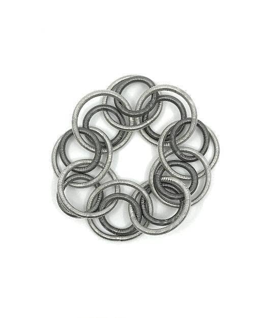 Sea Lily - L5F-BR - Silver/Slate Loop Bracelet