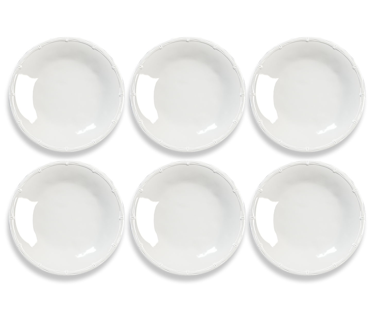 TarHong - Bamboo Raised Rim Melamine Dinnerware Collection: Dinner Plate 10.5"