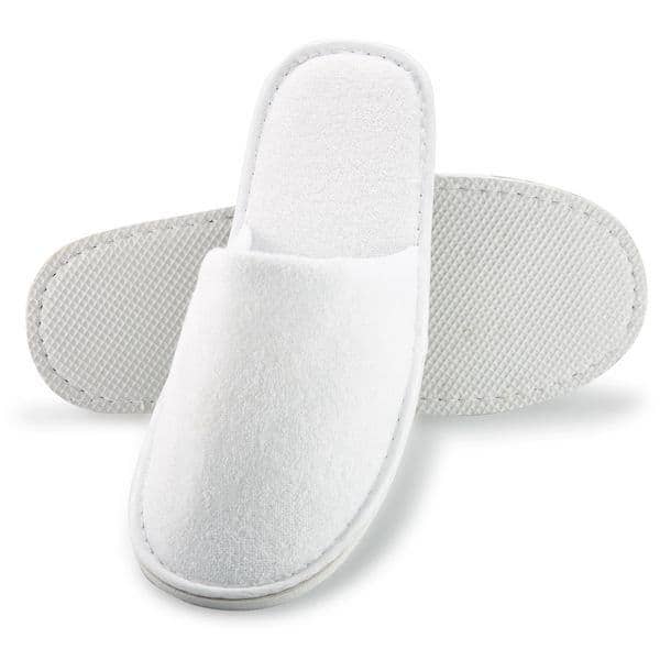 Allure Bath Fashions - Hotel Unisex Closed Toe Slipper - Non Slip & Towelling