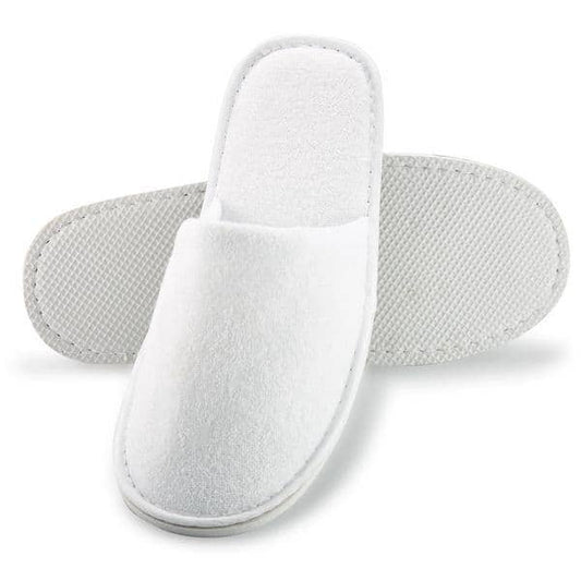 Allure Bath Fashions - Hotel Unisex Closed Toe Slipper - Non Slip & Towelling