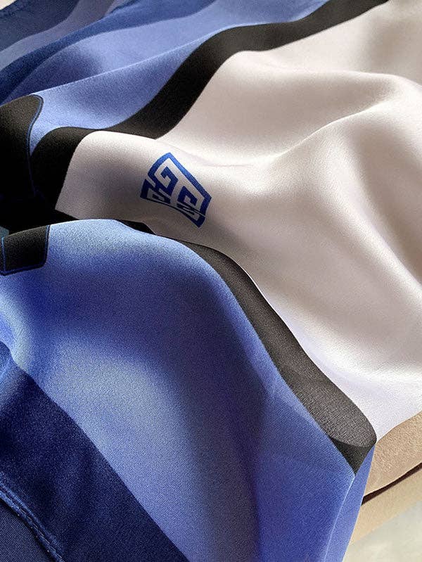 UZ Wholesale Store - Urban Bow-Embellished Printed Contrast Color Shawl: PINK-GRAY / FREE SIZE