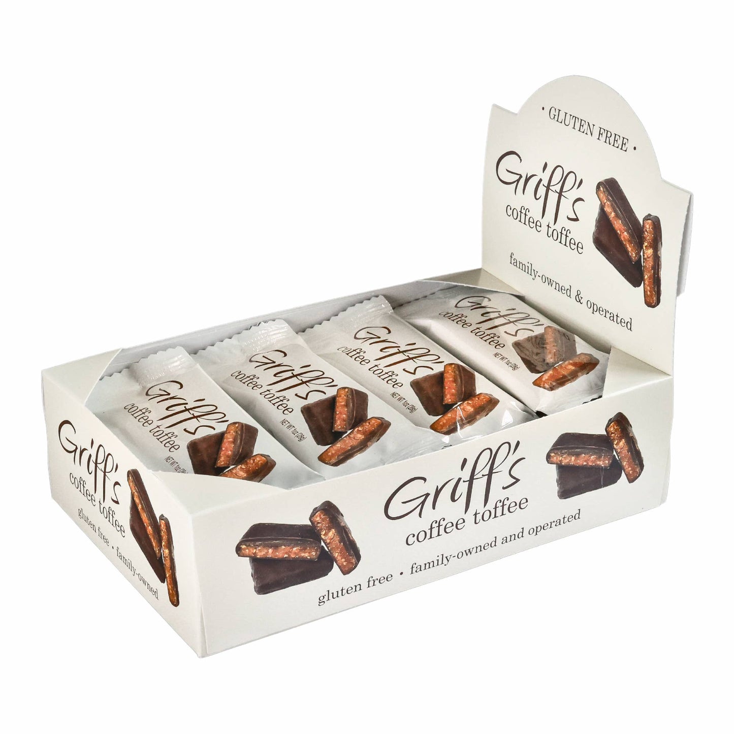 Griff's Toffee - Griff's Coffee Toffee - 1oz Dark Chocolate Toffee