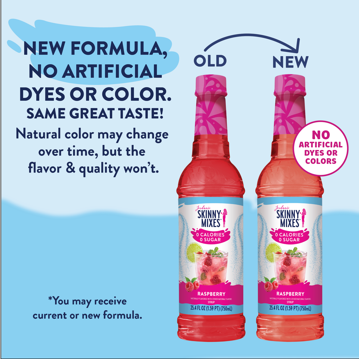 Jordan's Skinny Mixes - Sugar Free Raspberry Syrup
