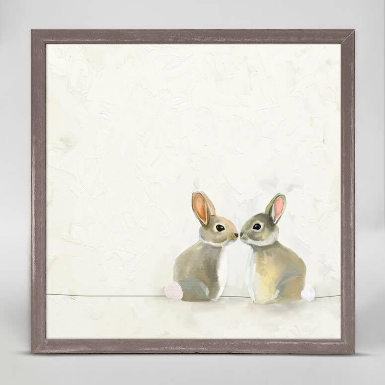 GreenBox Art - Baby Bunnies by Cathy Walters Mini Framed Canvas