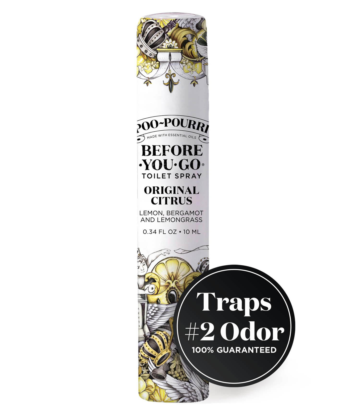 ~Pourri - Poo~Pourri Original Citrus 10mL Travel Size: Lemon + Bergamot + Lemongrass