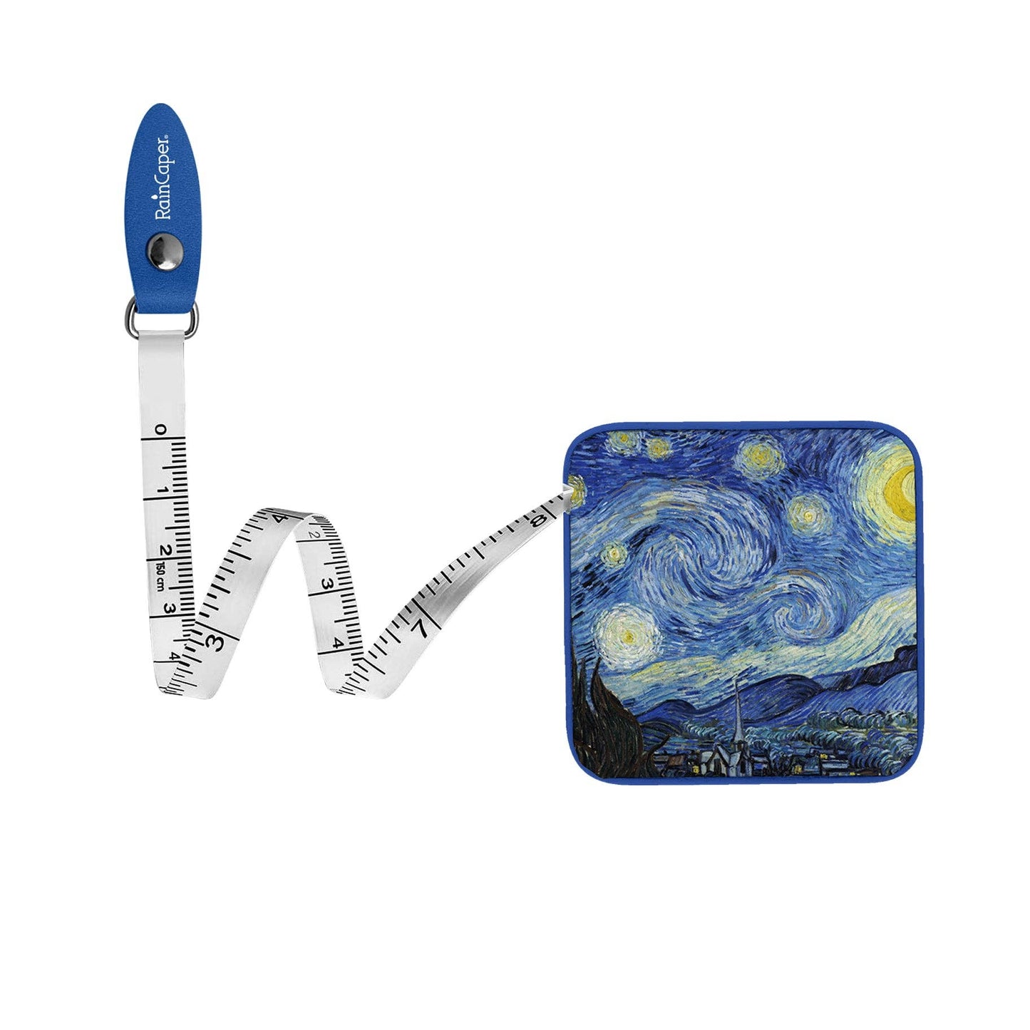 RainCaper - Van Gogh "Starry Night" Compact Retractable Tape Measure – Dual-Sided, 60"/150cm