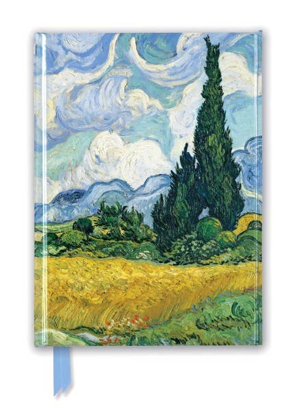 Texas Bookman - Vincent Van Gogh: Wheat Field With Cypresses Journal