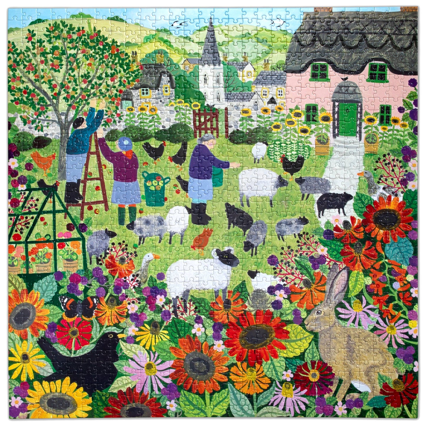 eeBoo - Village Orchard 1000 Piece Puzzle