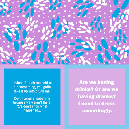 Drinks on Me - Napkin: Drunk Me/Drinks or Dranks