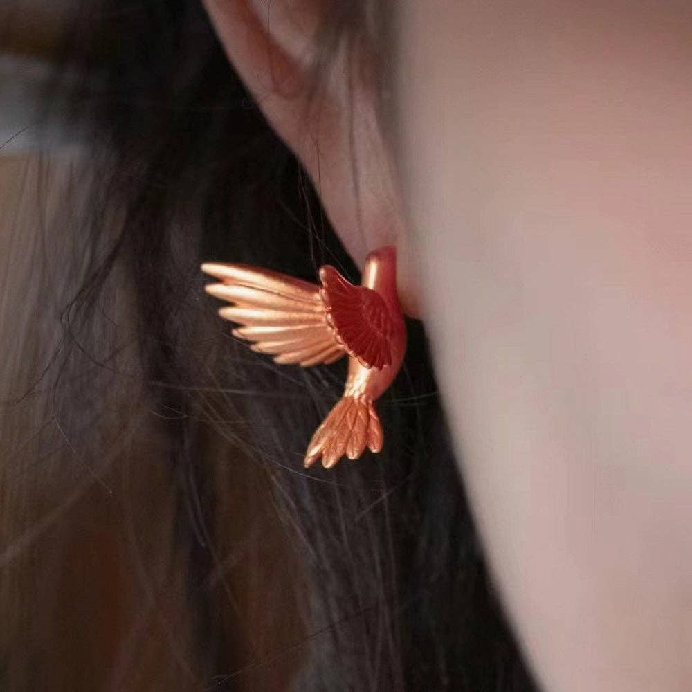 Cici’De Jewelry Amsterdam - Good Luck Birds Ear Studs: Silver