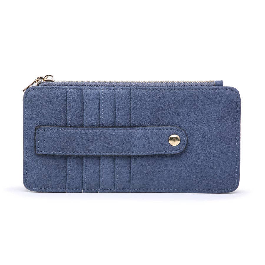 MiMi Wholesale - WL1889 Saige Slim Card Holder Wallet: Rust