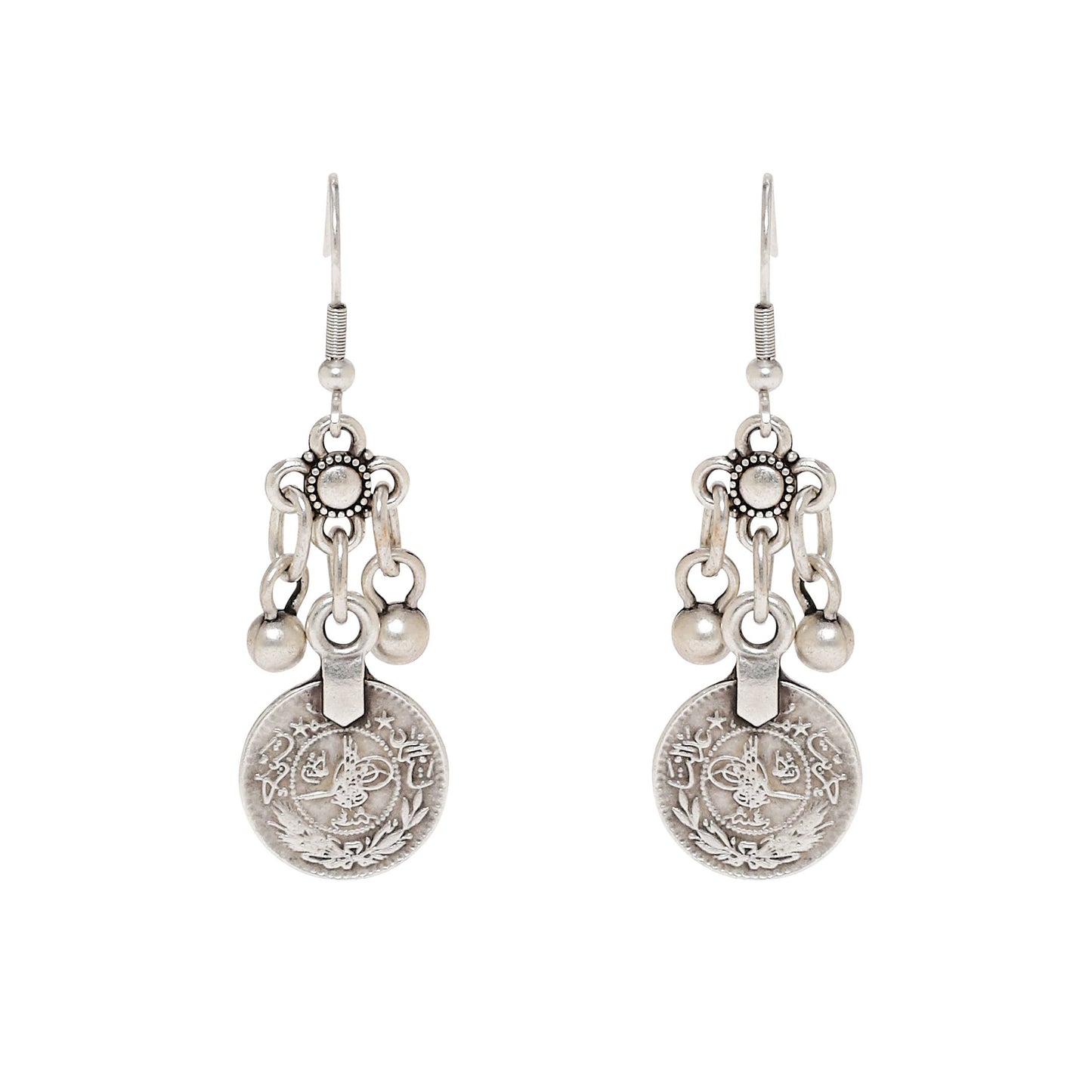 Chanour - Handmade Pewter Earings - 4688