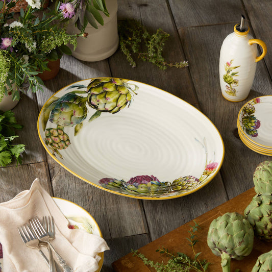 Certified International - Verdura Oval Platter 16in x 11.5in