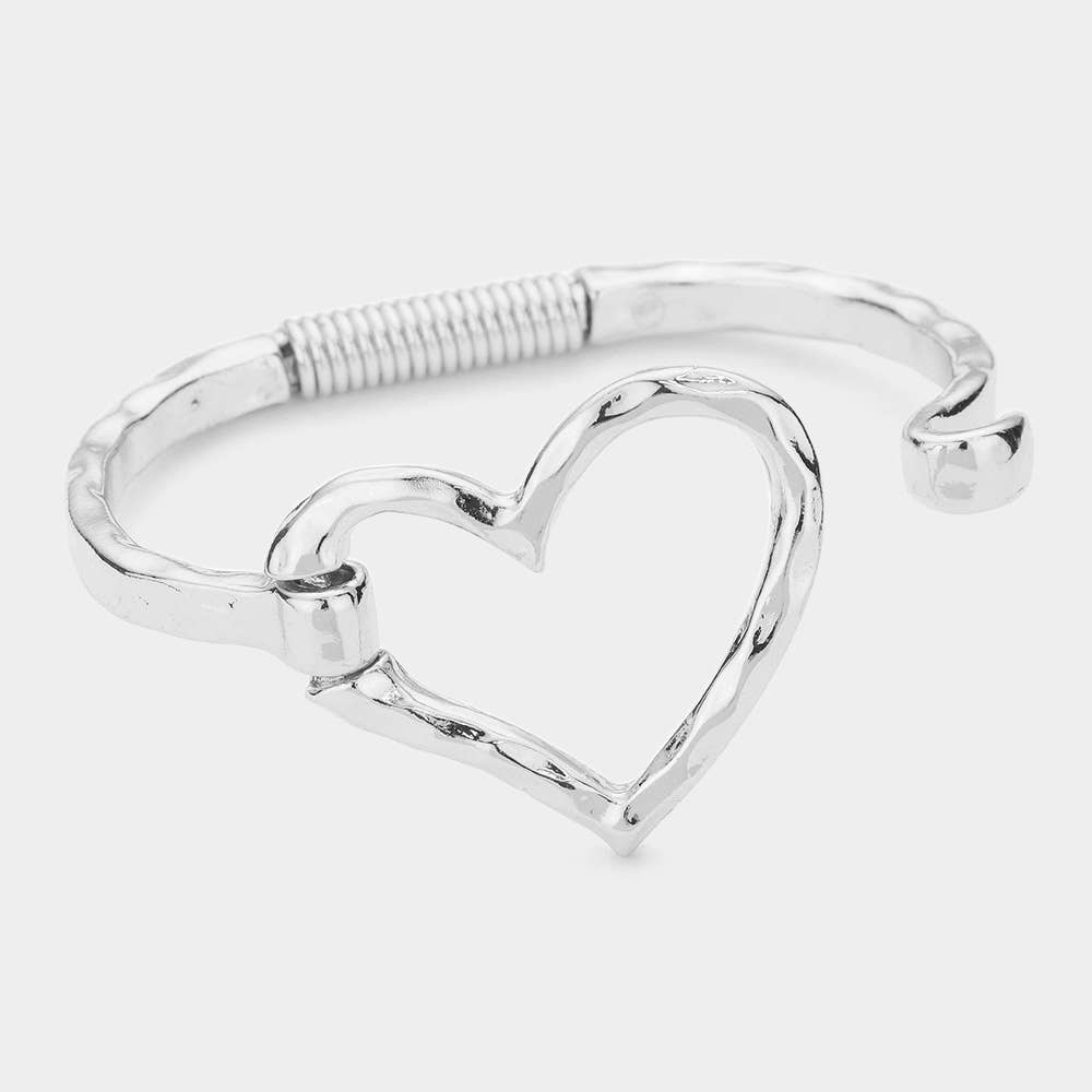 Sensibling Corp. - Open Metal Heart Hook Bracelet: Gold
