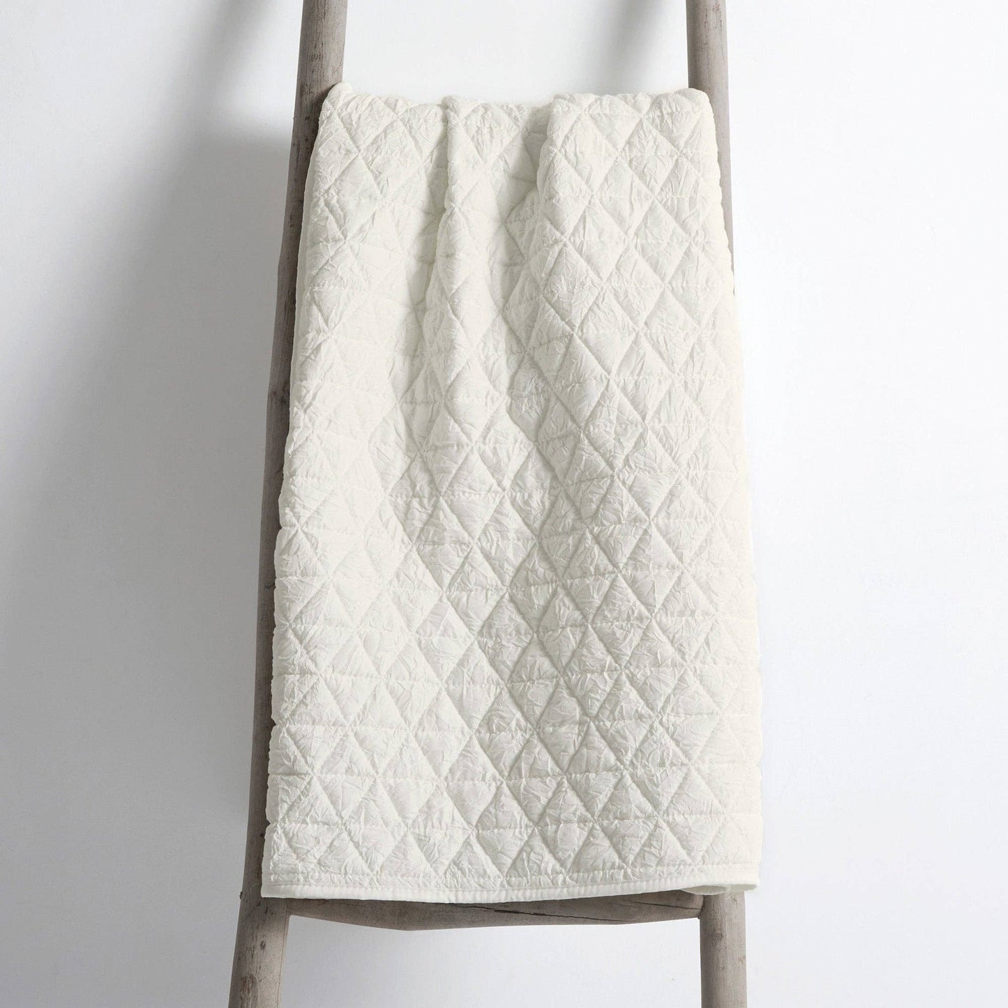 Levtex Home - Rowan Quilted Throw: Cream