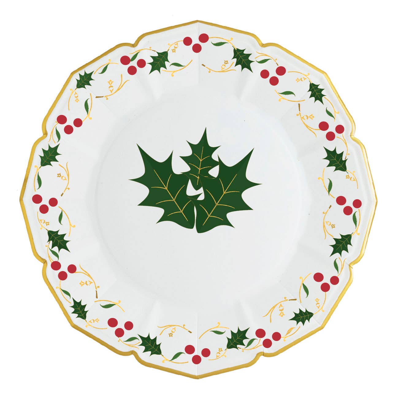 Eid Creations - 8 Noel White Dinner Plates