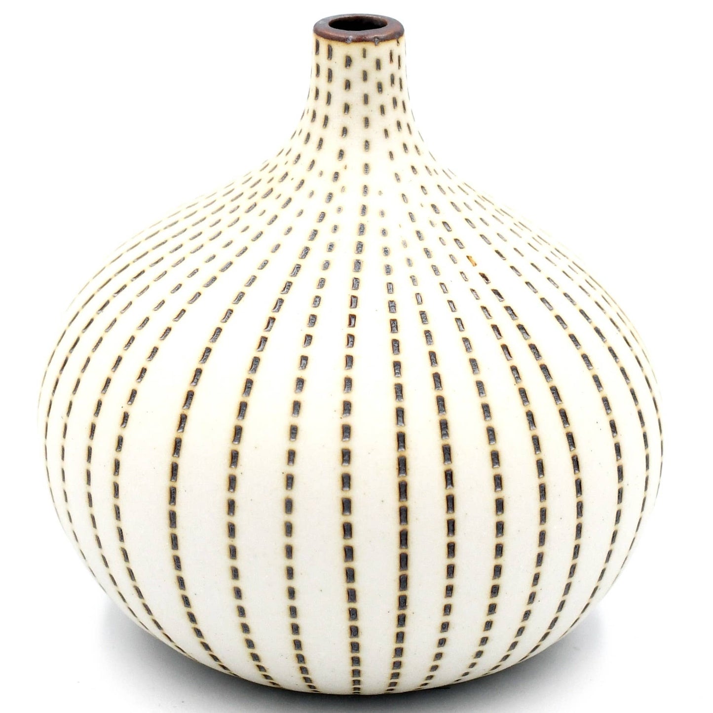 Art Floral Trading LLC - 192W23 CONGO TINY S-Handcrafted Porcelain Bud Vase