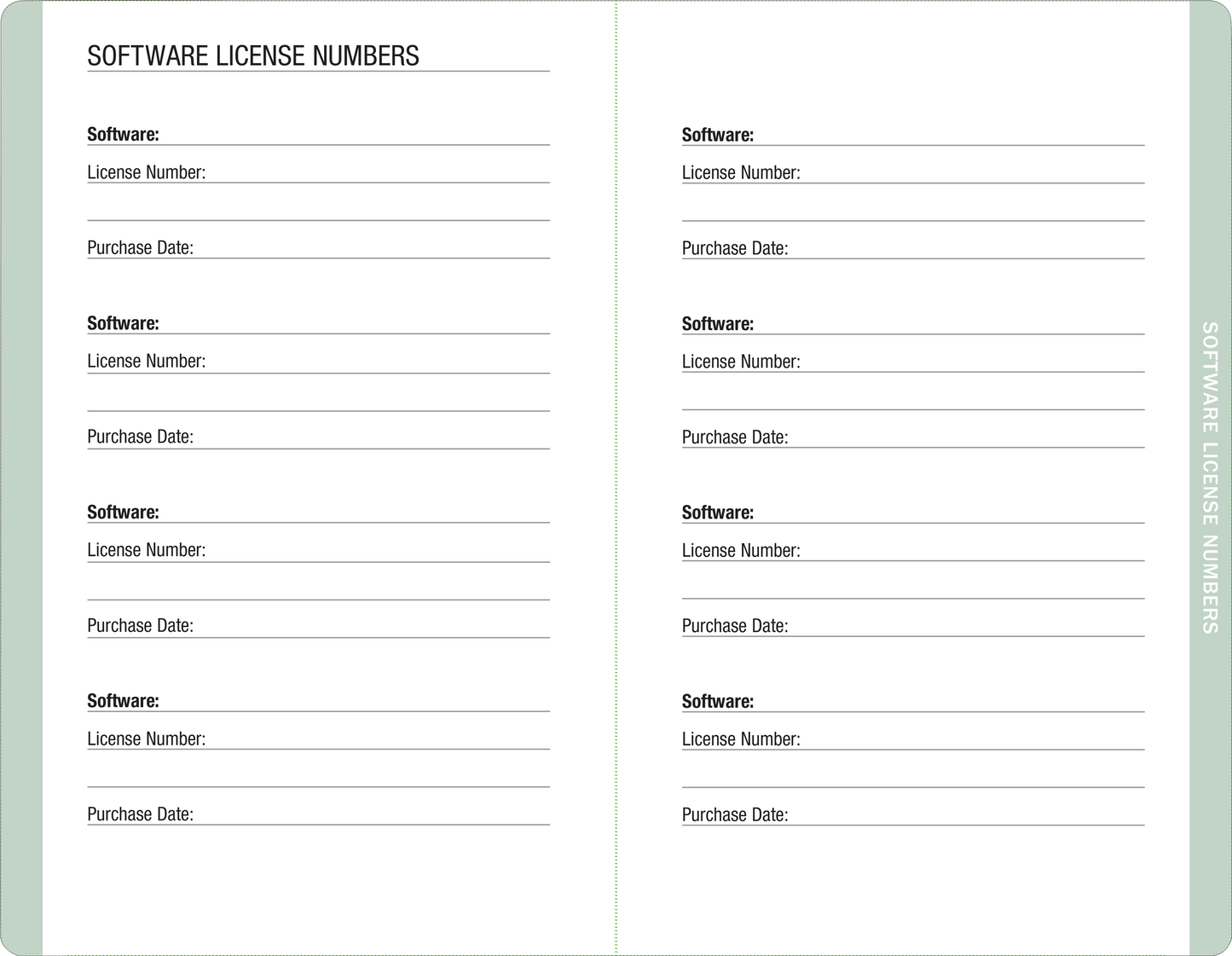 Peter Pauper Press - Eucalyptus Internet Address & Password Logbook