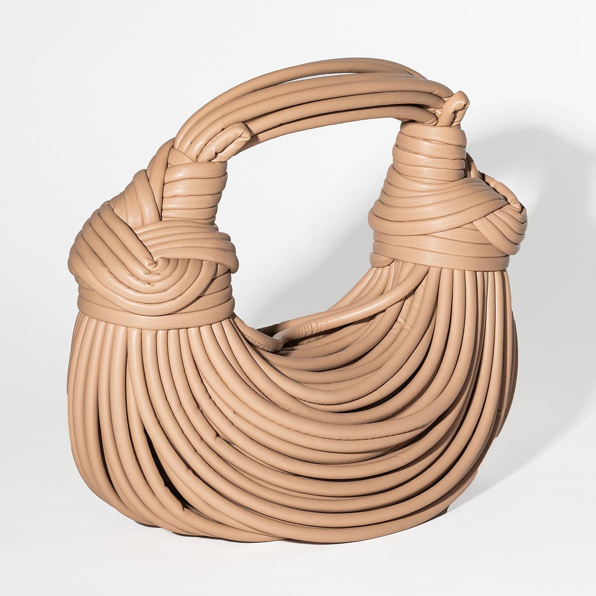 Gypsie Jane - Vegan leather stringy detail handbag: SILVER / ONESIZE