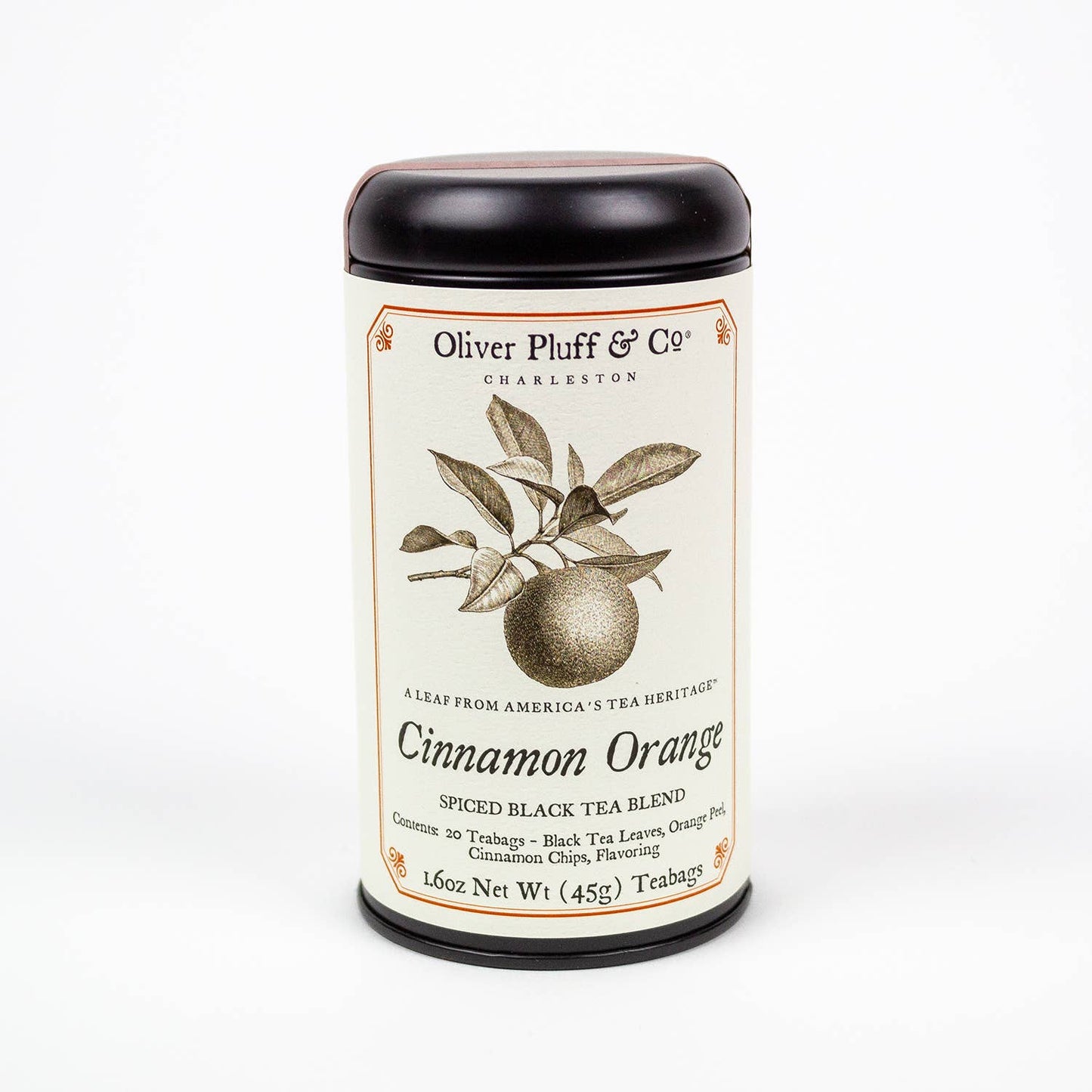 Oliver Pluff & Company - Cinnamon Orange Spice - 20 Teabags in Signature Tea Tin