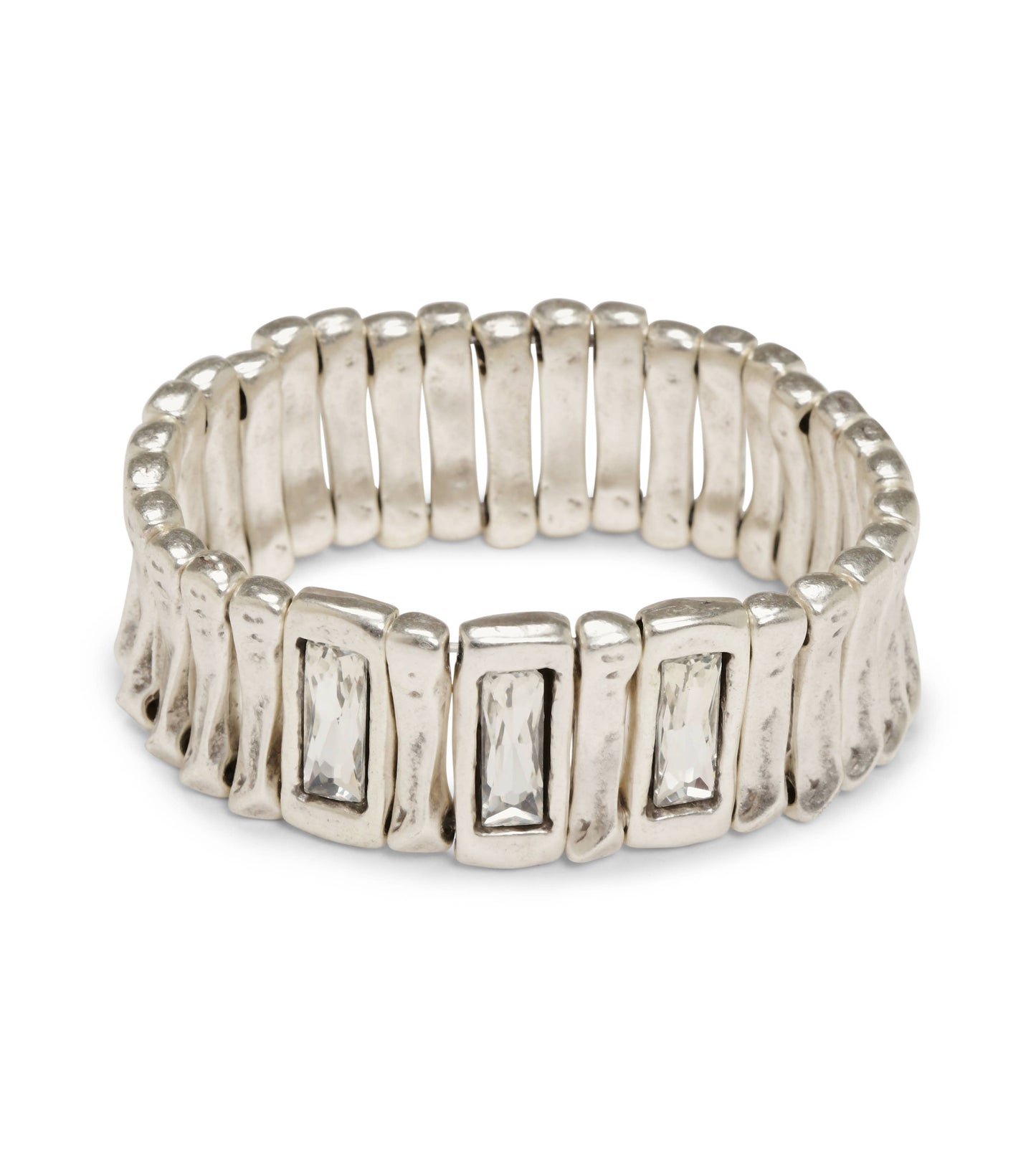 Chanour - Handmade Pewter Bracelet - NB2155 CLEAR