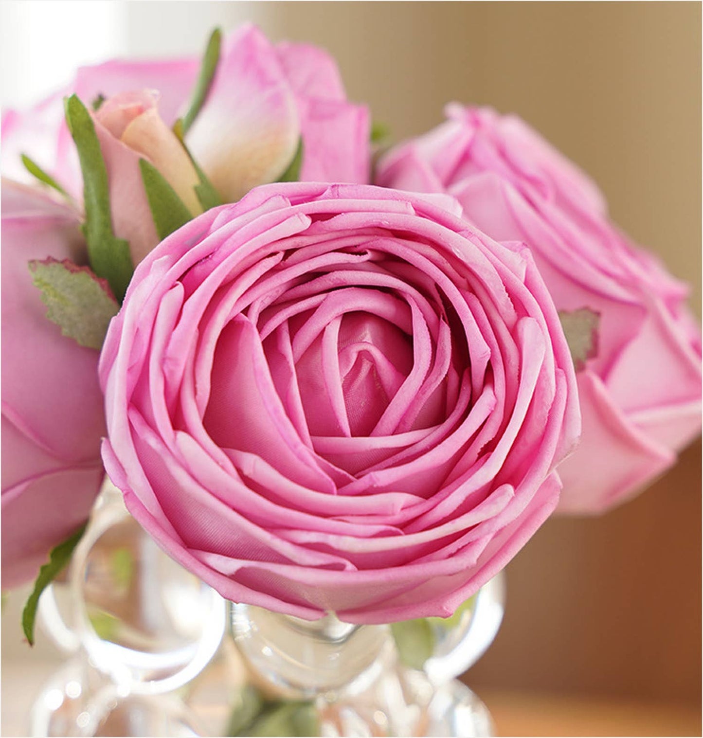 Angel Isabella - 6-stem bundle-Real Touch rose bouquet: White