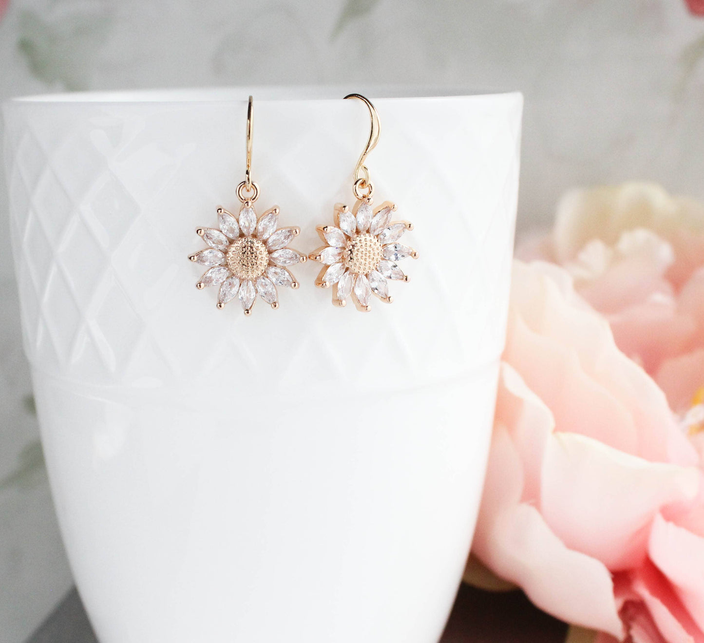 A Pocket of Posies - Sunflower Earring | Sparkling Glass Earrings