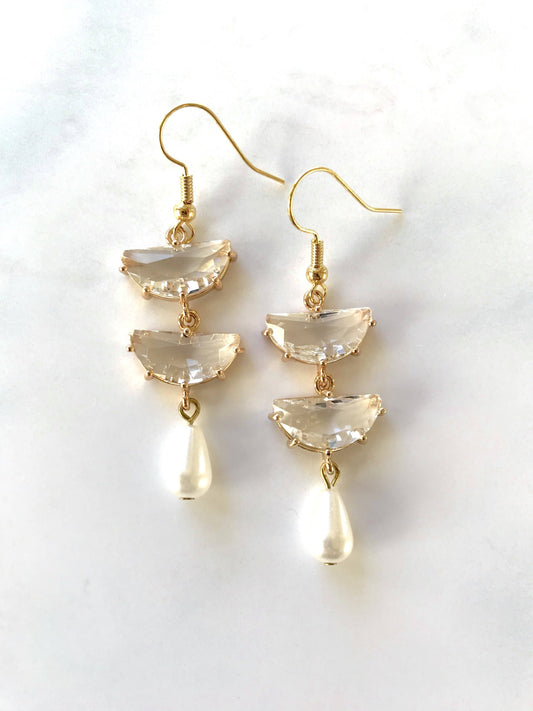 XTRA by Stacey - The Shannon Earring - Pearl