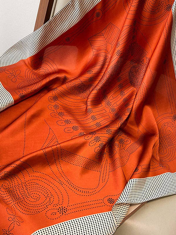 UZ Wholesale Store - Polka-Dot Leisure Fashion Scarf: ORANGE / One_size