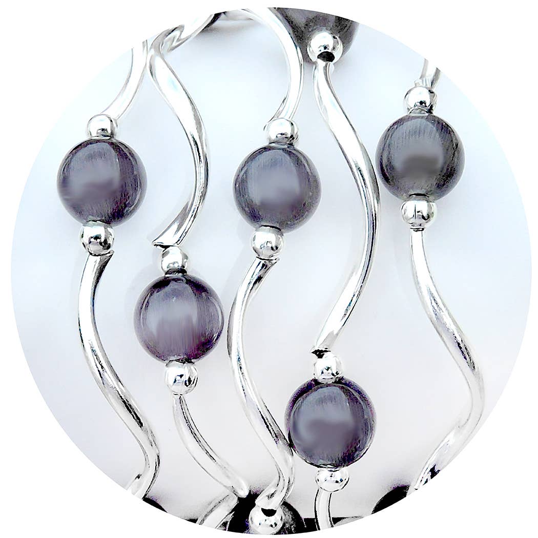 My Fun Colors - Cats Eye Bracelets Select from 12 Color Styles: Persimmon Cats Eye Bracelet