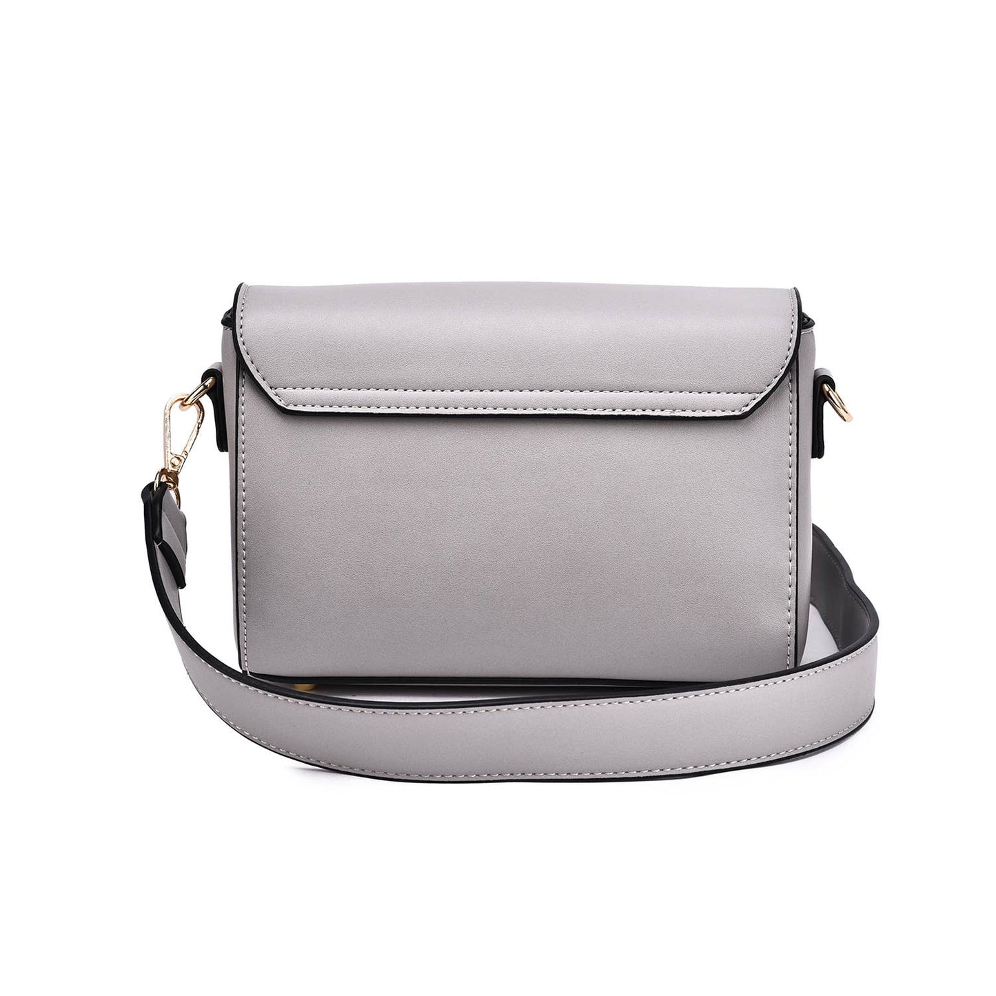Mellow World - Sylvie Tonal Structured Flap Crossbody: Multi Black