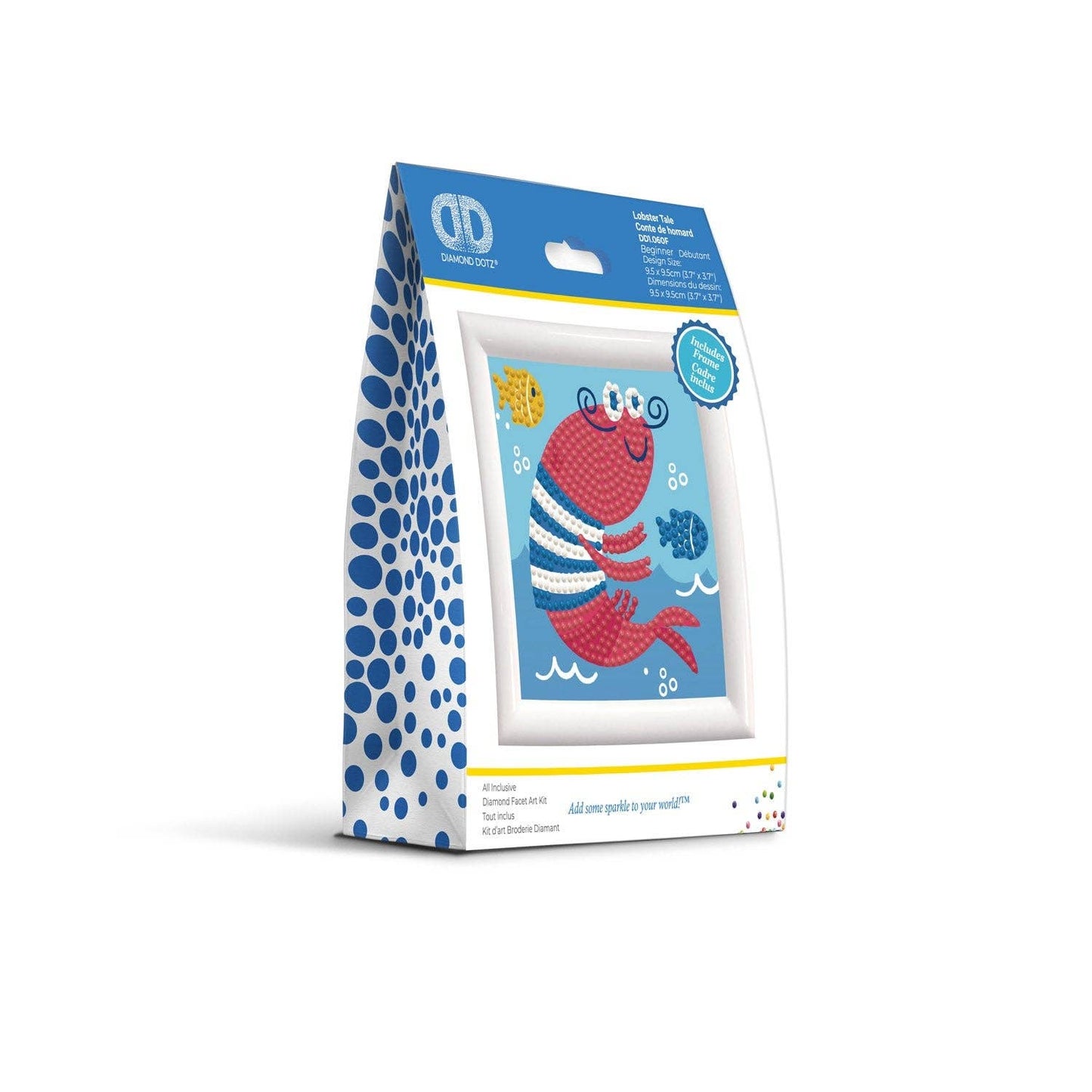 DIAMOND DOTZ® - Diamond Dotz Lobster Tale Framed Kit - 4.0" x 4.0"