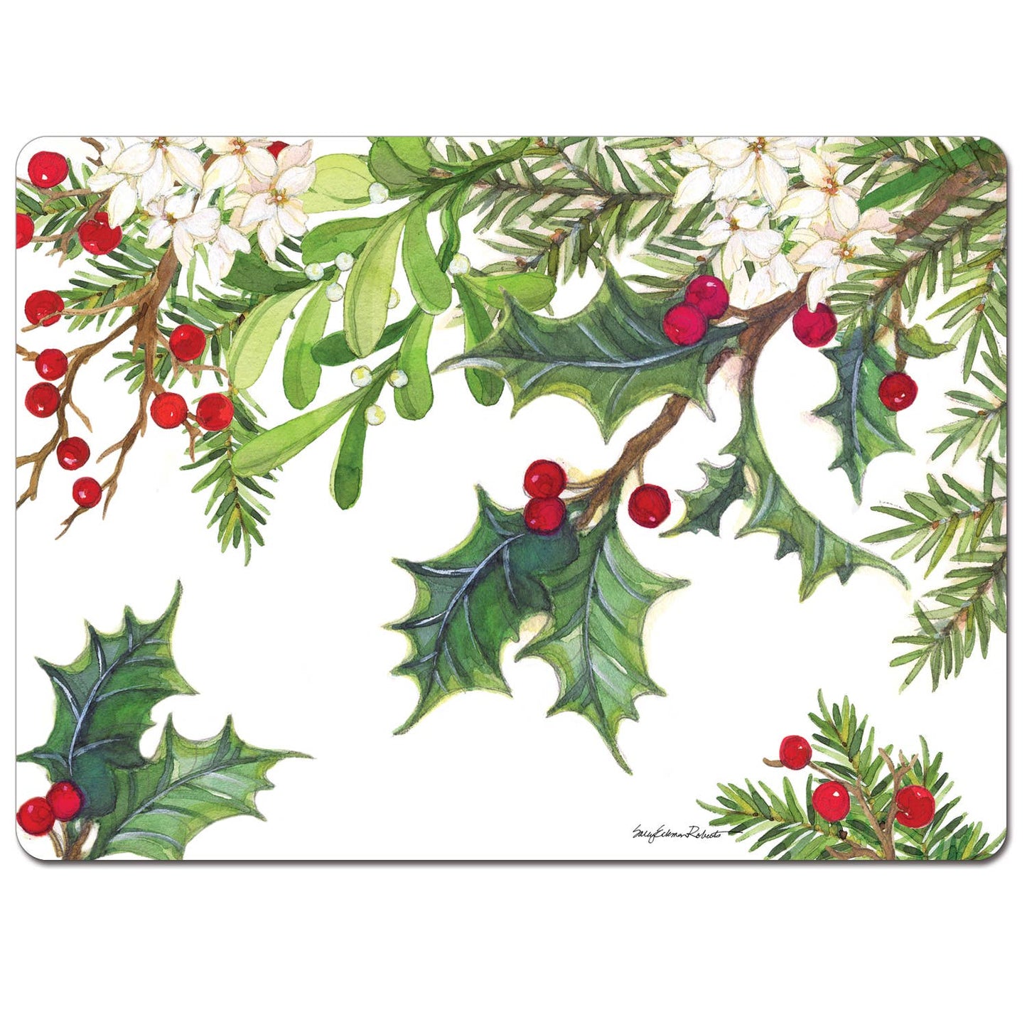 CounterArt/Highland Home/Thirstystone - Cala Home Balsam & Berries Decorative Hardboard Placemats