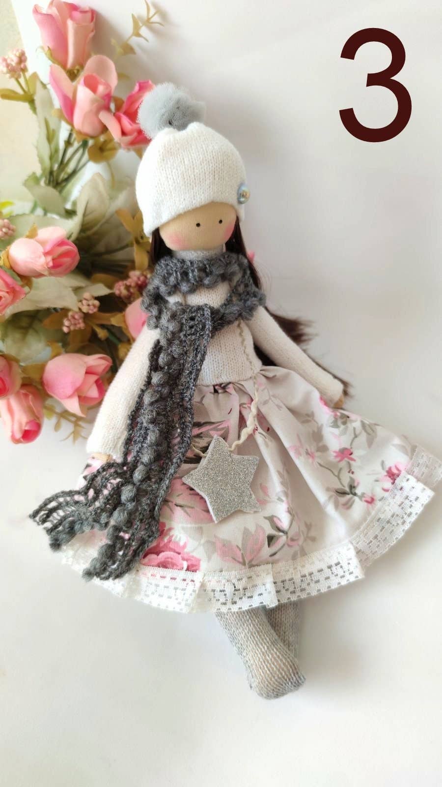 ChernikovaNataliya - Handmade Doll, Fabric Doll, Rag Doll, Girl Gift, Softie Doll, Collectible Doll, Doll Cotton, Interior Doll, Stuffed Doll, Heirloom Doll: 1